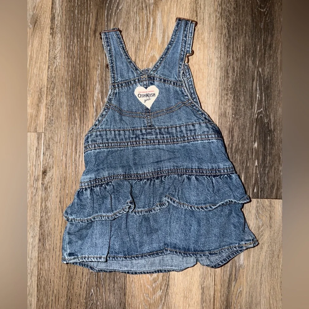 Vintage Oshkosh B'gosh Denim Overall Dress LOVE